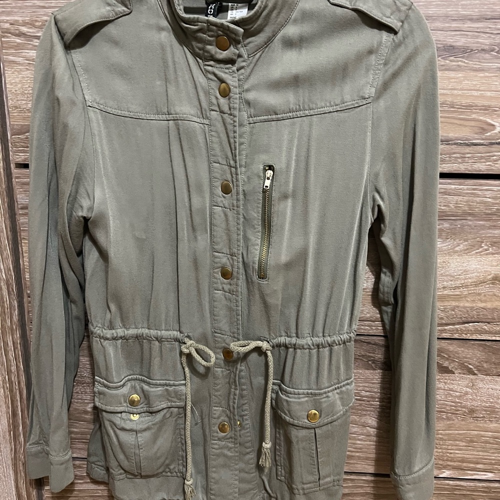 H&M Army Button Down Jacket